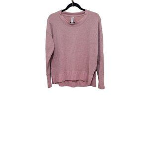 ATHLETA WOMEN'S BALANCE PINK PULLOVER LONG SLEEVE SWEATSHIRT SIZE M